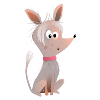 Tiny Chinese Crested Sticker