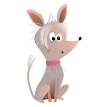 Tiny Chinese Crested Sticker