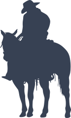 Tired Cowboy And Horse Sticker