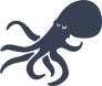 Tired Octopus Sticker