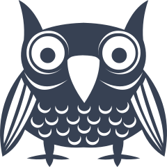 Tired Owl Sticker
