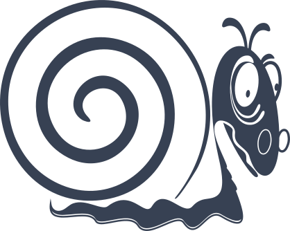 Tired Snail With Eye Glasses Sticker