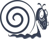Tired Snail With Eye Glasses Sticker