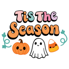 Tis The Season Retro Halloween Candy Corn Sticker