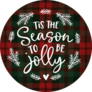 Tis The Season To Be Jolly Flannel Sticker
