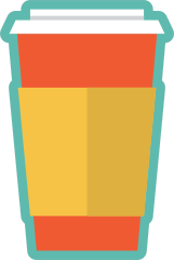 To Go Coffee Cup Sticker