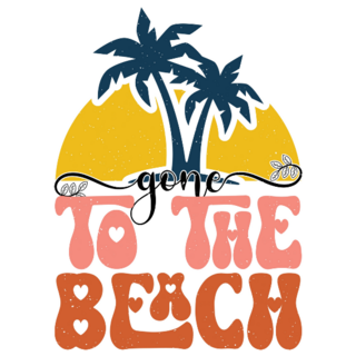 To The Beach Retro Groovy Adventure Sticker