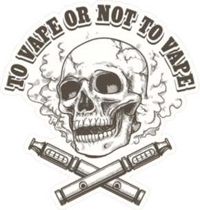 To Vape Or Not To Vape Skull Sticker