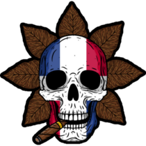 Tobacco Skull Dominican Republic Sticker