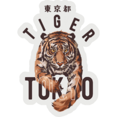 Tokyo Tiger Sticker