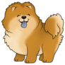 Tongue Out Chow Chow Sticker