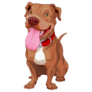 Tongue Out Pitbull Sticker