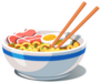 Tonkotsu Ramen Soup Bowl With Noodles Sticker