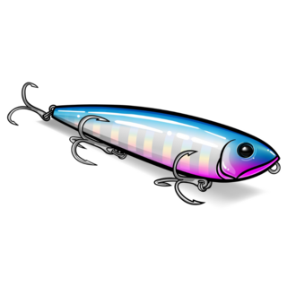 Top Fishing Lure Sticker