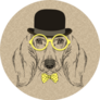 Top Hat Dachshund Sticker