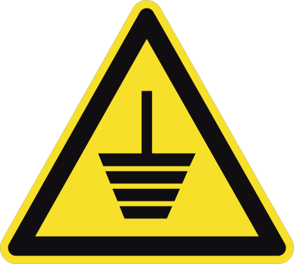 Top Heavy Sign Sticker