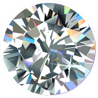 Top View Diamond Sticker