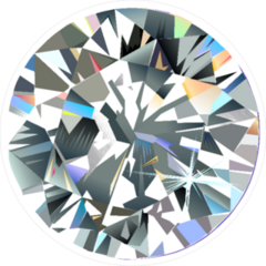 Top View Diamond Sticker