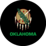 Top View Of Flag Of African Americans Of Oklahoma Sticker