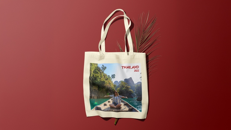 Tote Bag with Custom Photo Print