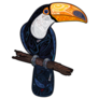 Toucan Abstract Pattern Sticker