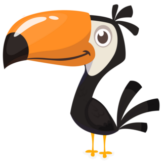 Toucan Cartoon Sticker