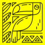 Toucan Line Art Sticker