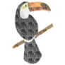 Toucan That Imitates A Fresco Sticker