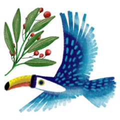 Toucans Brazilian Bird Sticker
