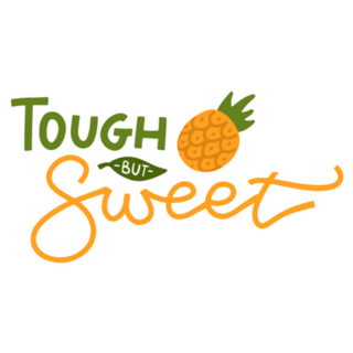 Tough But Sweet Hawaiian Pineapple Sticker 