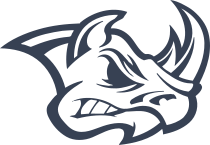 Tough Rhinoceros Head Sticker