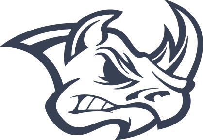 Tough Rhinoceros Head Sticker