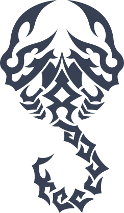 Tough Tribal Scorpion Sticker