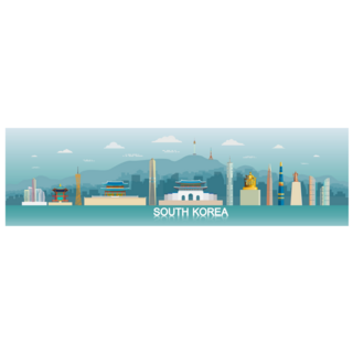 Tour Landmarks Korea Sticker