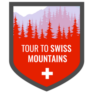 Tour To Swiss Mountains Alps Sticker