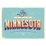 Touristic Greeting Card Minnesota Sticker