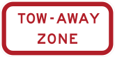 Tow-Away Zone Sticker