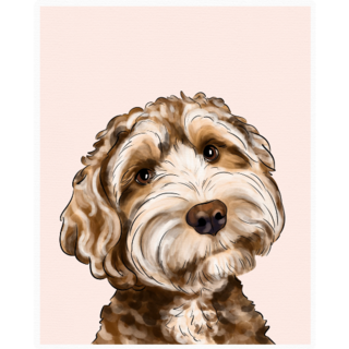Toy Poodle Portrait Sticker