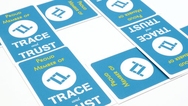 Trace and Trust Custom Rounded Rectangle Stickers