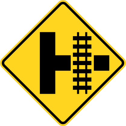 Tracks Parallel On Right Turn Sticker