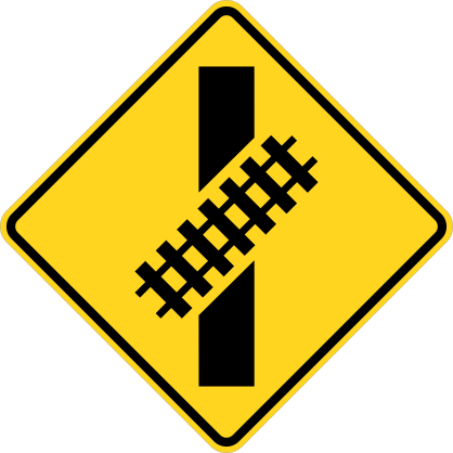 Tracks Through Road Sticker