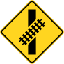 Tracks Through Road Sticker