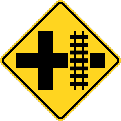 Tracks To Right Of Intersection Sticker