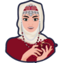 Traditional Armenian Woman Sticker 