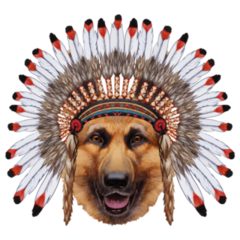 Traditional German Shepherd Sticker