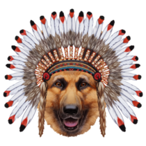 Traditional German Shepherd Sticker