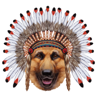 Traditional German Shepherd Sticker