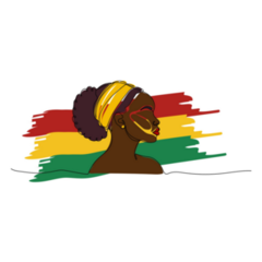 Traditional Ghana Painted Sticker