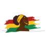 Traditional Ghana Painted Sticker