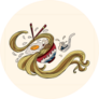 Traditional Japanese Ramen And Wave Illustration Sticker